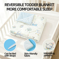 BesVIP large 37.5-inch square swaddle blanket useful for nursery and travel warmth.