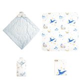 BesVIP thicken warm swaddle with hooded windproof design for outdoor outings.