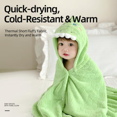 BesVIP animal hood detail showing soft coral fleece comfort