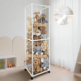 BETBEM stuffed animal storage tower demonstrates organized toys and a spacious play area