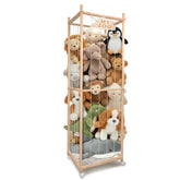 BETBEM stuffed animal storage zoo on wheels keeps toys organized and accessible.