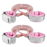 Betertek anti-lost wrist link for kids pink 2-pack keeps toddlers close in crowds.