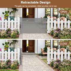 BETERTEK textilene mesh gate prevents climbing while staying breathable