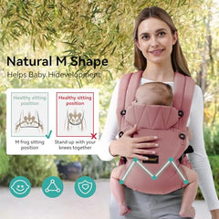 BethBear pink back view illustrating weight distribution with X-shaped design