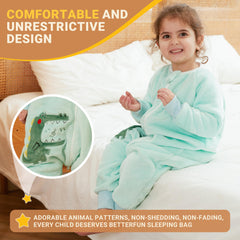 BETTERFUN wearable blanket with two-way zipper enables quick diaper changes.
