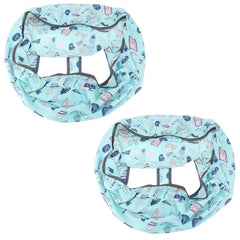 Beufee 2Pcs shopping cart cover blue provides full cart protection for babies