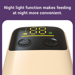 Bewinner bottle warmer shows built-in 6000mAh battery for portability.