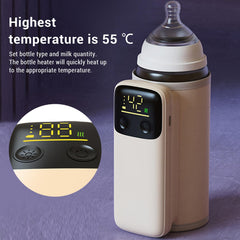 Bewinner warmer with nightlight aiding late-night feeds.