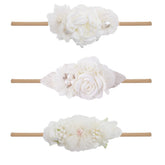 BFNAAgirl baby girl floral headband with soft fabric flowers for gentle, everyday wear