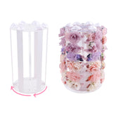 BFNAAgirl bow holder stand with 360° rotation for quick accessory access.