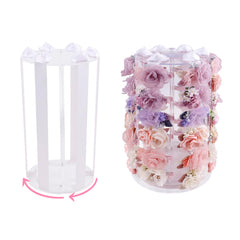 BFNAAgirl bow holder stand with 360° rotation for quick accessory access.