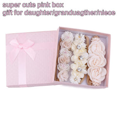 BFNAAgirl delicate rhinestone flower details on each crown.
