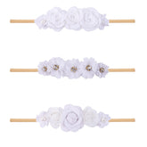 BFNAAgirl floral headband with rose-style petals adds cute charm to everyday outfits.