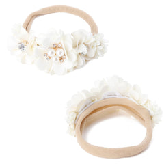 BFNAAgirl rhinestone flower headband sparkly baby shower accessory