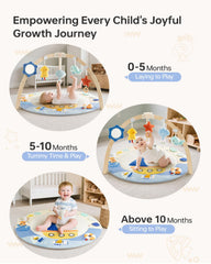 BG-BABYGO Detachable toys promote grasping and motor skills.