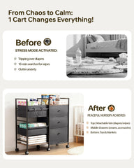 BG-BABYGO wheeled mobility cart glides between rooms with ease.