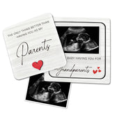 BGFMVS pregnancy announcement frame ready for display at home.