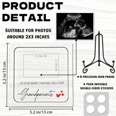 BGFMVS wooden ultrasound photo frame highlighting natural grain and keepsake value.