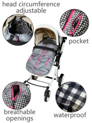 BGX Wipcream waterproof baby stroller sleeping bag side zipper allows quick on and off