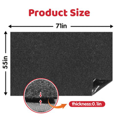Bhyhok mat with waterproof bottom protects floors from moisture and dirt.