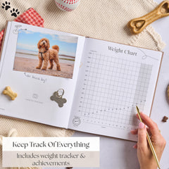 Bibi & Beau paw prints section adds a tactile canine memory.