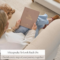 Bibi & Beau puppyhood milestones page captures growth and playful moments.