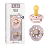 BIBS Boheme pacifier in blossom lilac for natural soothing and timeless style