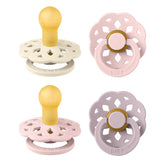 BIBS Boheme soother with round nipple ideal for gentle self-soothing.