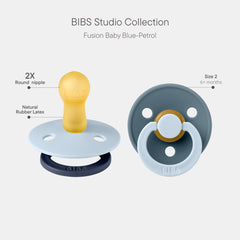 BIBS Colour Studio pacifier petrol hue supports easy grip and playful style