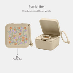 Open lid view of BIBS Liberty box showing compact storage design.