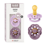 BIBS Boheme 2-pack pacifier in Violet Sky Mauve for soothing comfort