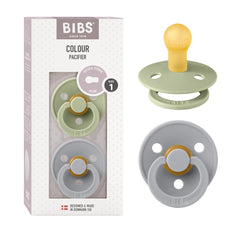 BIBS pacifier Sage Cloud front view for calming soothing