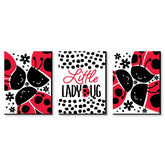 Big Dot of Happiness Happy Little Ladybug print 1 for nursery wall display.