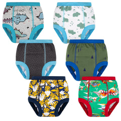 BIG ELEPHANT potty pants 6-pack front view, breathable cotton for comfortable training