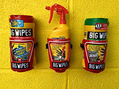 BIG WIPES The CAGE enables van mounting for organized storage.