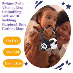 BIGSPINACH Halloween teether for babies adds festive play while calming gums.