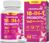 BIKAYALUE menopause probiotics bottle with 140B CFUs supports daily balance