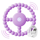 BIKCANP purple vibrating sensory chew toy, compact travel-ready for calming moments
