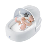 Biliboo premium portable baby lounger with cream cover for cozy newborn support.