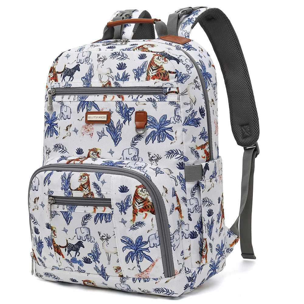 BILLITON MASHI diaper bag backpack front view with accessible main pocket