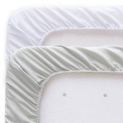 Easy on-off elastic edge keeps the sheet in place through restless nights.