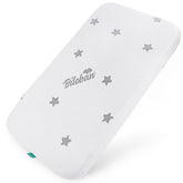 Biloban bassinet mattress pad 18x36x0.8 with perfect-fit corners for secure sleep.