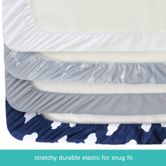 Biloban ultra-soft microfiber jersey sheet provides a gentle touch for baby.
