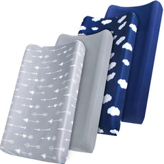 Biloban changing pad cover 32x16 fit with elastic skirt for quick, secure changes