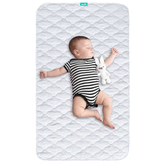 Biloban crib mattress protector quilted top keeps baby skin comfortable and dry