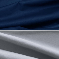 Biloban full-encased elastic edge keeps sheets in place.