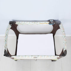 Biloban mini crib mattress fit offers snug, flat surface for peaceful naps.