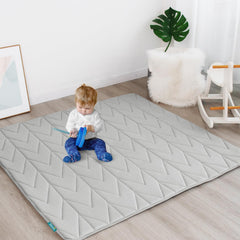 Biloban mat featuring non-slip back for stable footing on the floor