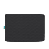 Biloban pack n play protector in black, 39x27 shields from spills.