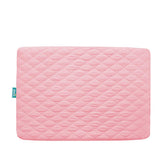 Biloban pink quilted pack-and-play protector for gentle comfort.